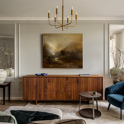 Богемский свет. Оформление квартиры в ЖК Лефорт